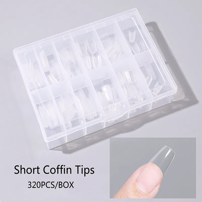 Nail Tips With Curved-line